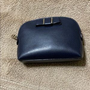Coach Navy Make Up Bag EUC
